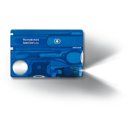 Swiss Army Brands 2024 Victorinox 57332 Swisscard Lite Sapphire 81Mm, Clam Pack VIC-0.7322.T2-X3